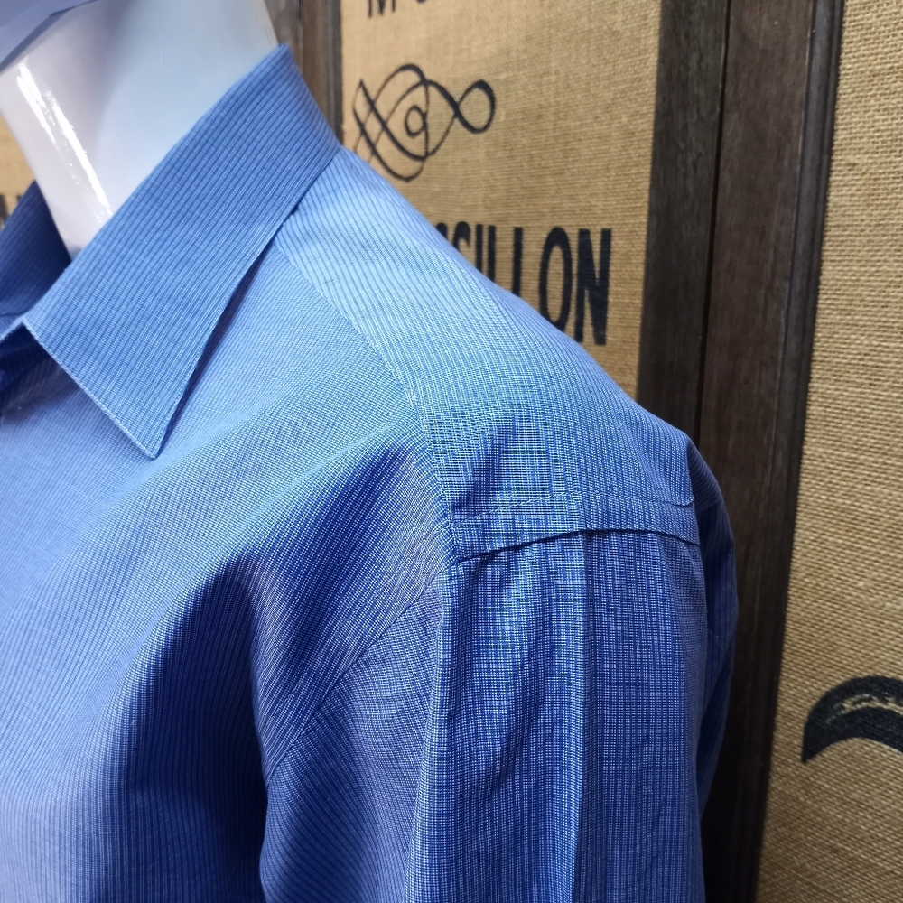 Ermenegildo Zegna Dress Shirt, French Cuffs, 16 1/2 - Picture 3 of 12